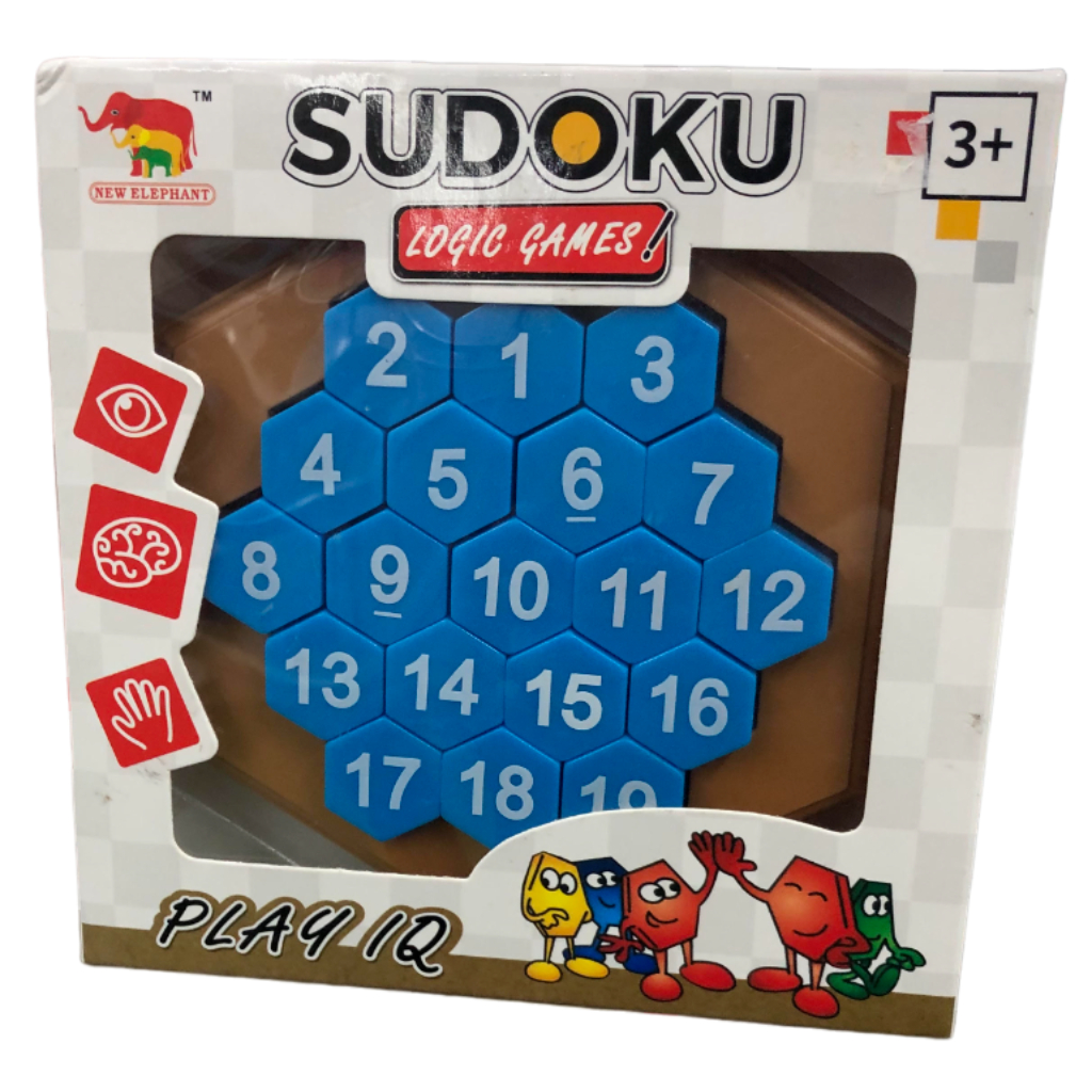 sudoku logic games – blue hexagon