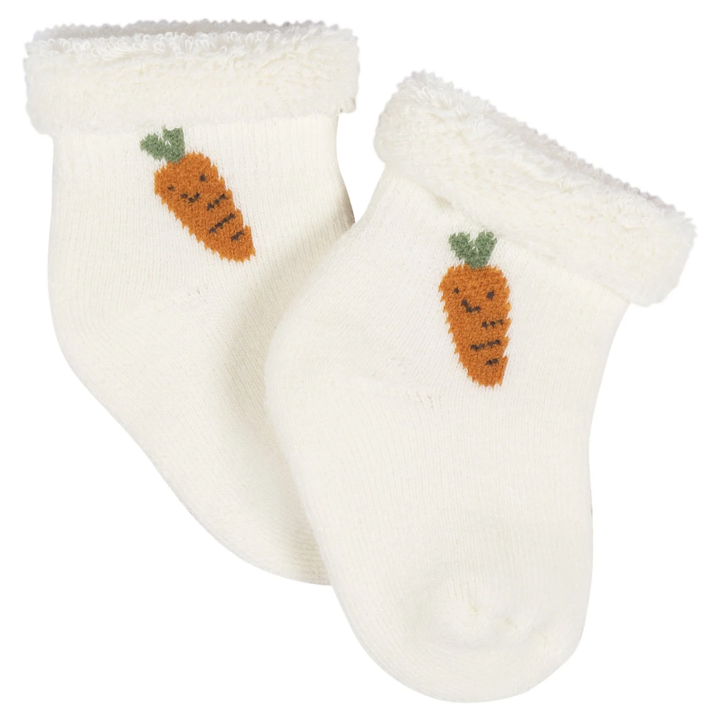12 pack baby neutral happy veggies terry wiggle proof® socks0 3m (polybag)3