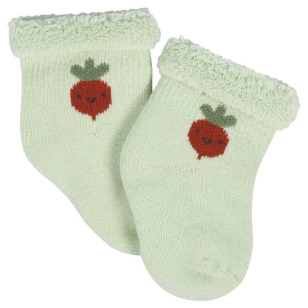 12 pack baby neutral happy veggies terry wiggle proof® socks0 3m (polybag)5