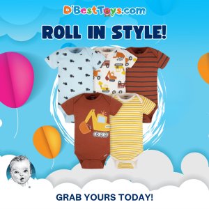 5-Pack Baby Boys Transportation Zone Onesies® Bodysuits0-3M (Polybag)