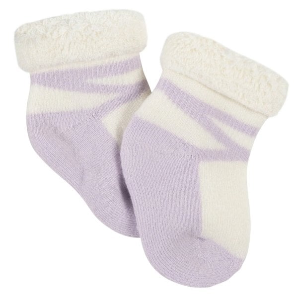 6 pack baby girls bunny ballerina wiggle proof™ terry bootie socks3 6m (hanging)6
