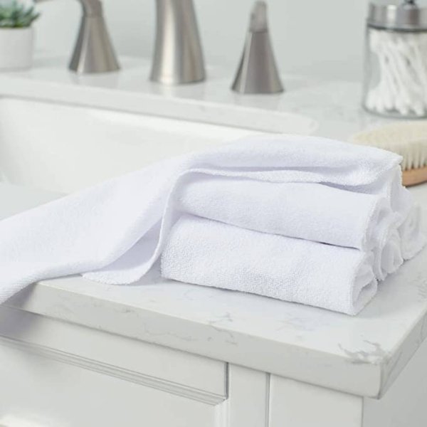 6 pack white washclothosz (polybag)4