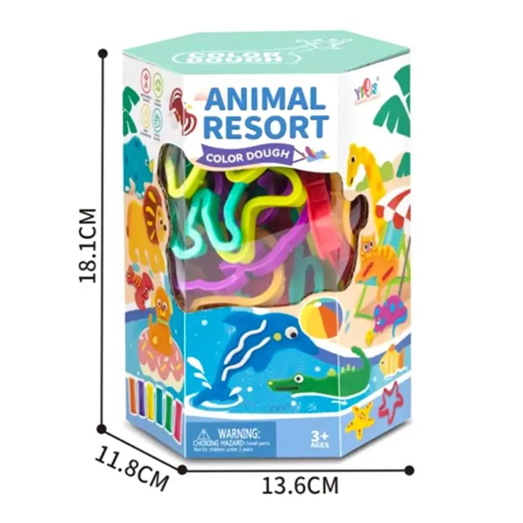 animal resort color dough