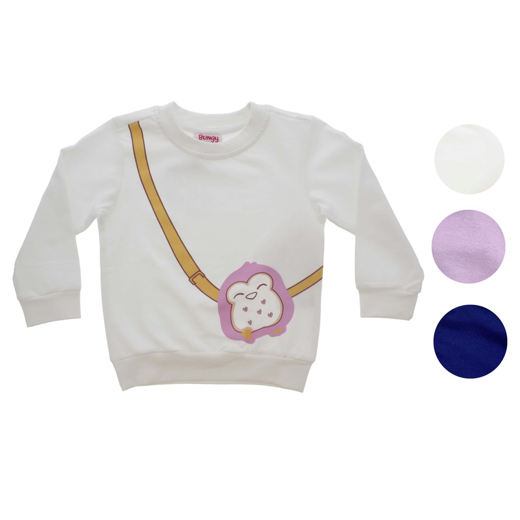 baby girls pullover with interlock fleece