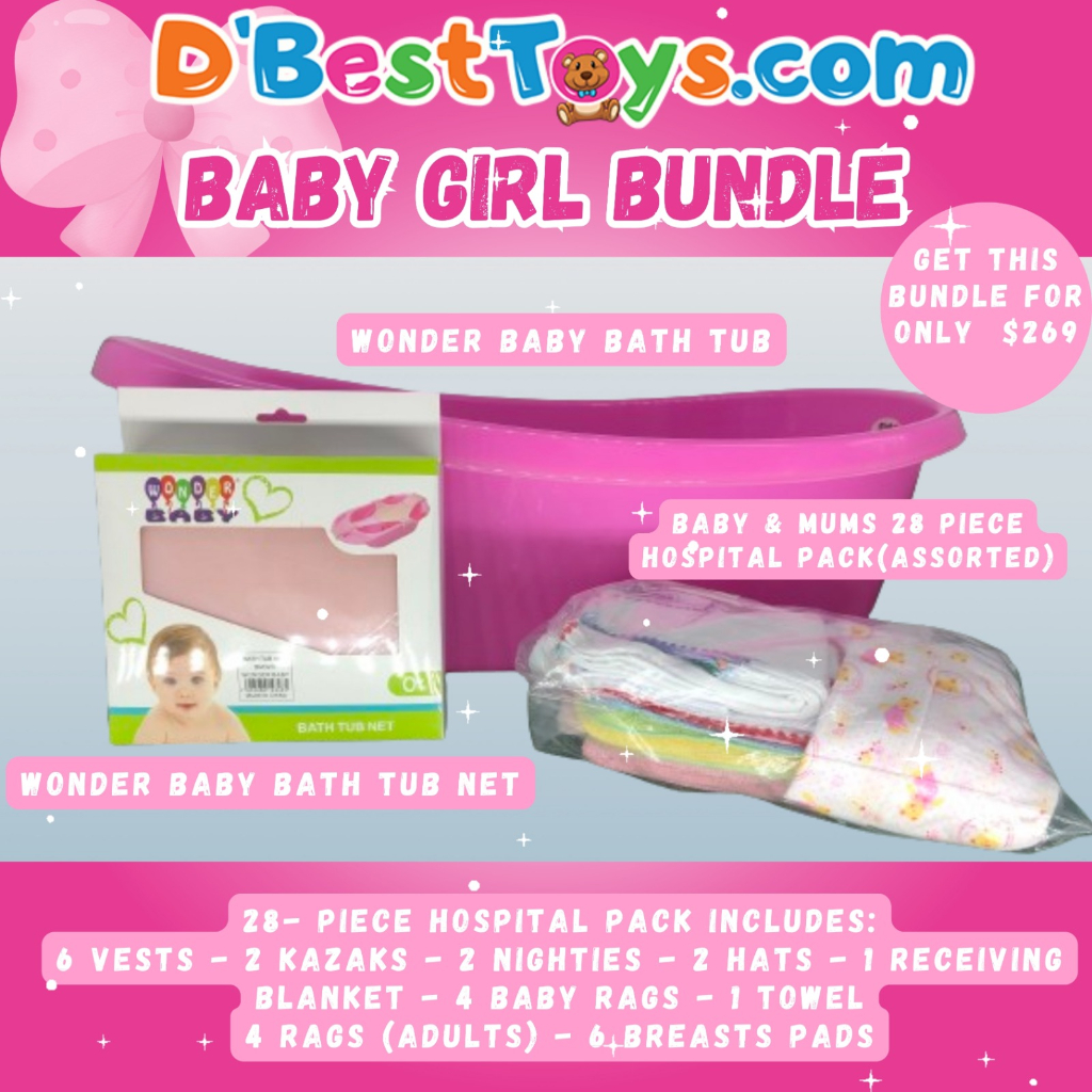 baby girl bath bundle