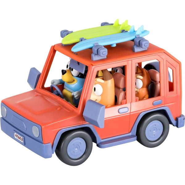 bluey heeler family 4wd vehicle and 4 figure pack4