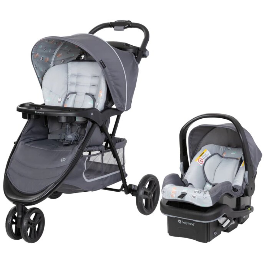 ez ride plus travel system twinkle little forest3