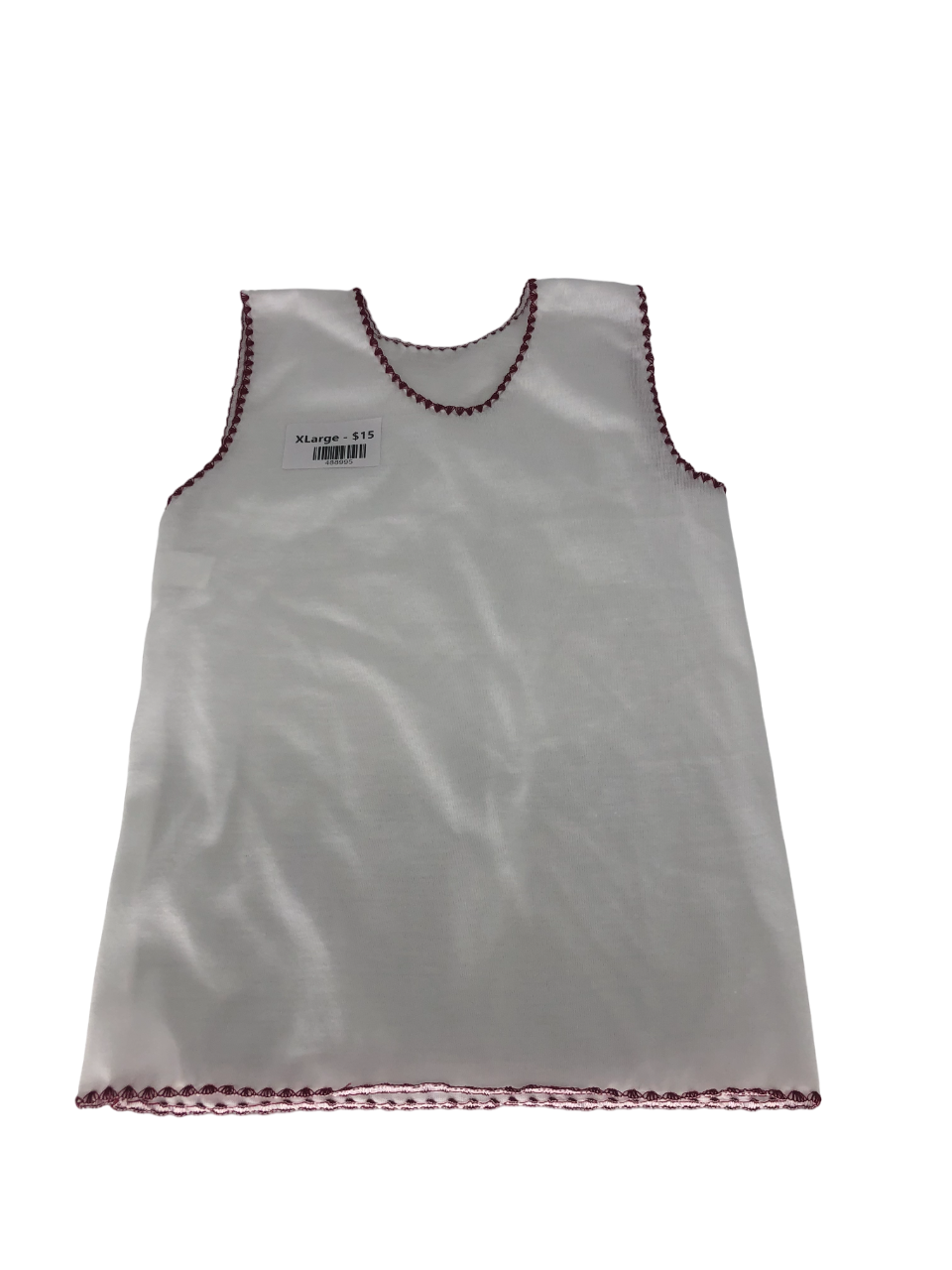 extra large white baby vest (assorted colors) (2)