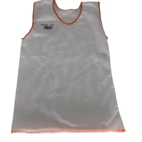 extra large white baby vest (assorted colors) (6)