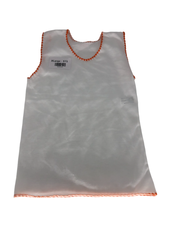 extra large white baby vest (assorted colors) (6)