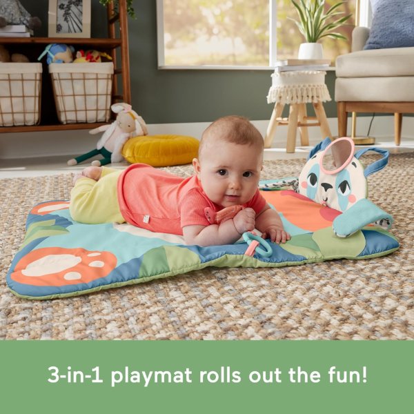 fisher price baby activity play mat roly poly panda tummy time2