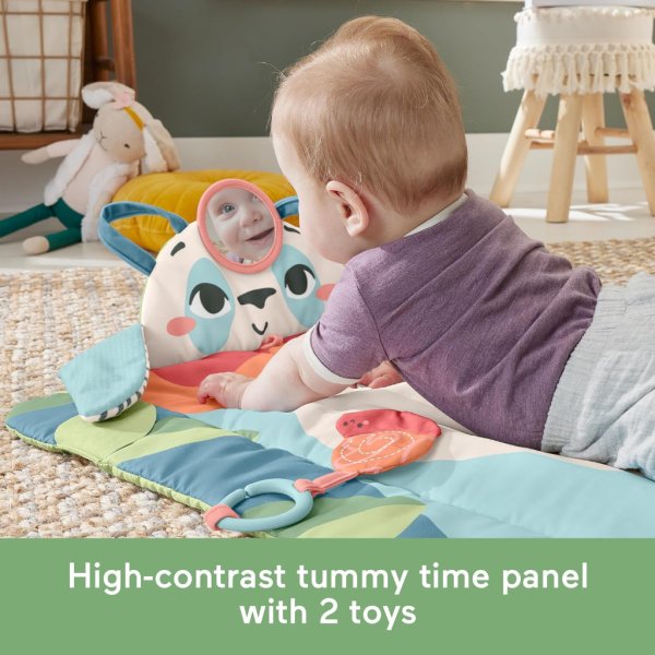 fisher price baby activity play mat roly poly panda tummy time3