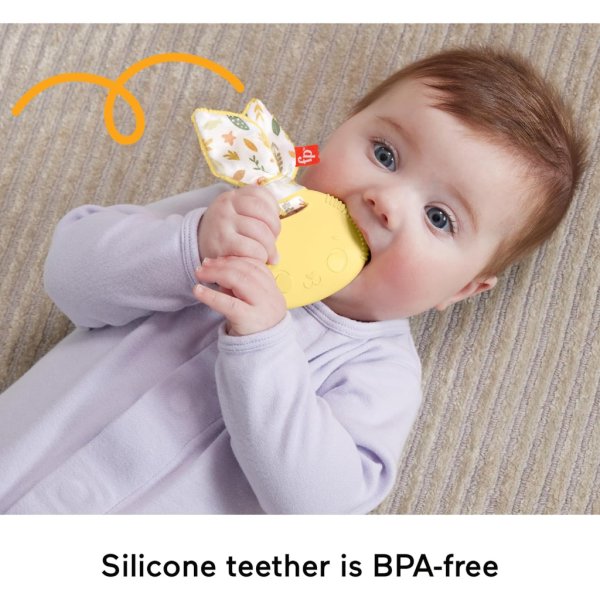 fisher price baby sensory toy snuggle bunny teether3