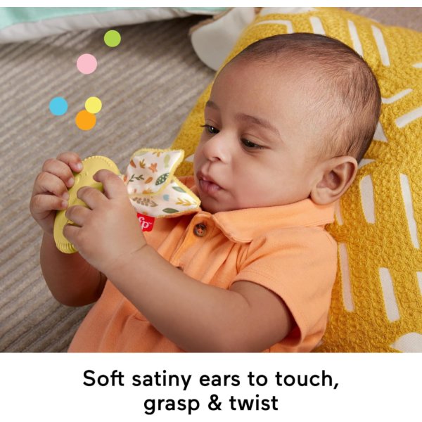 fisher price baby sensory toy snuggle bunny teether6