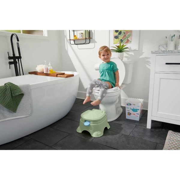 fisher price baby toddler toilet 3 in 1 puppy perfection potty training seat and step stool with removable ring3