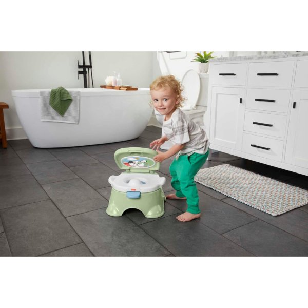 fisher price baby toddler toilet 3 in 1 puppy perfection potty training seat and step stool with removable ring4