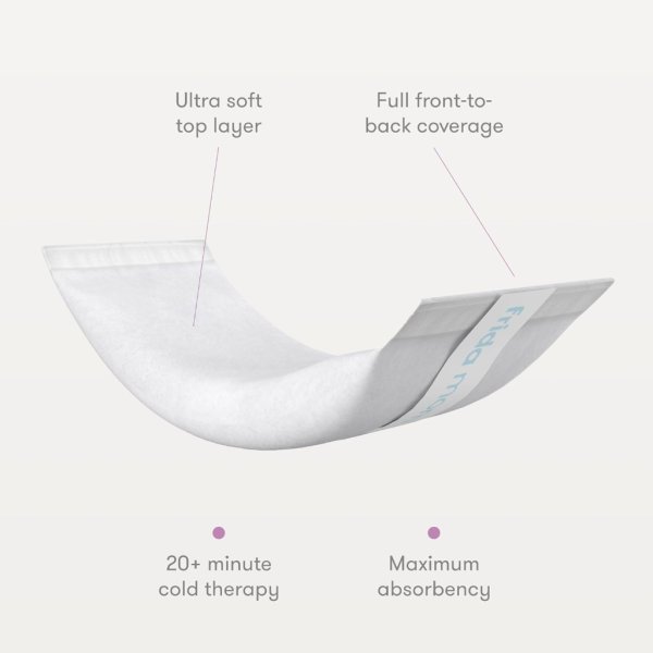 frida mom 2 in 1 postpartum pads, absorbent perineal ice maxi pads, instant cold therapy packs and maternity pad in one2