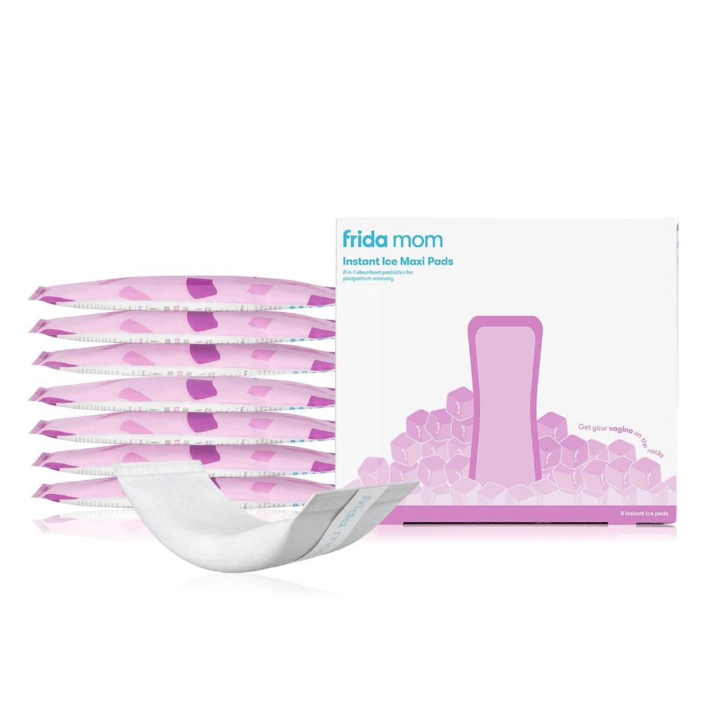 frida mom 2 in 1 postpartum pads, absorbent perineal ice maxi pads, instant cold therapy packs and maternity pad in one6
