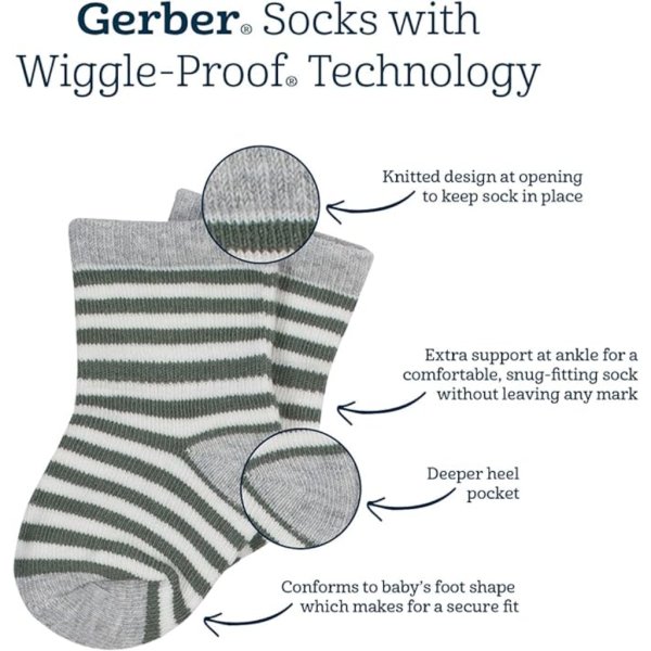 gerber baby socks 6 12m1