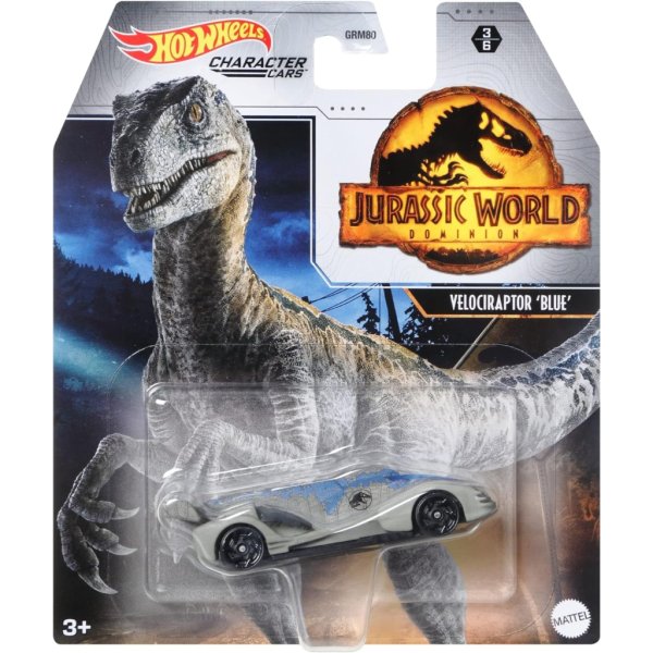 hot wheels jurassic world dominion velociraptor 'blue'10