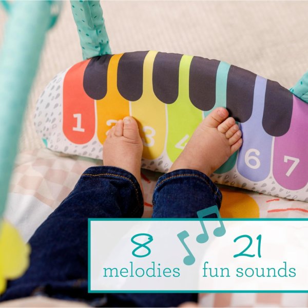 infantino kick 'n keys 7 in 1 musical piano activity gym with seat positioner13