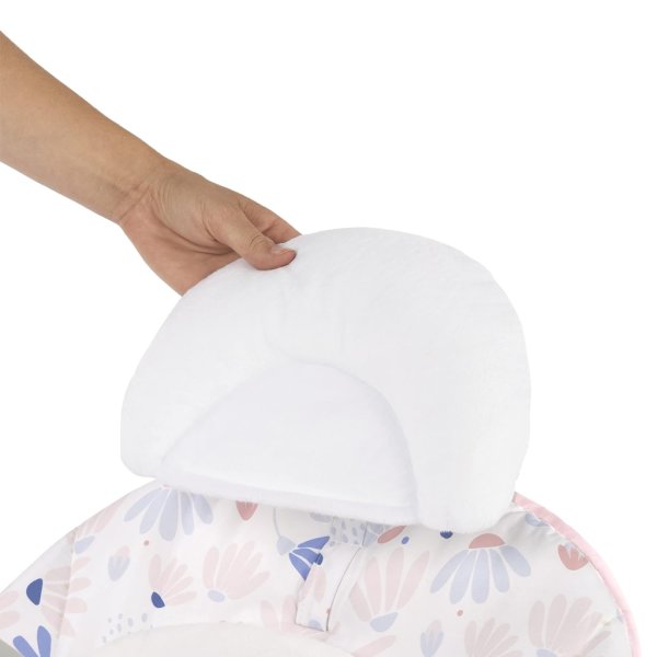 ingenuity keep cozy 3 in 1 grow with me vibrating baby bouncer seat & infant to toddler rocker burst (pink), newborn and up1