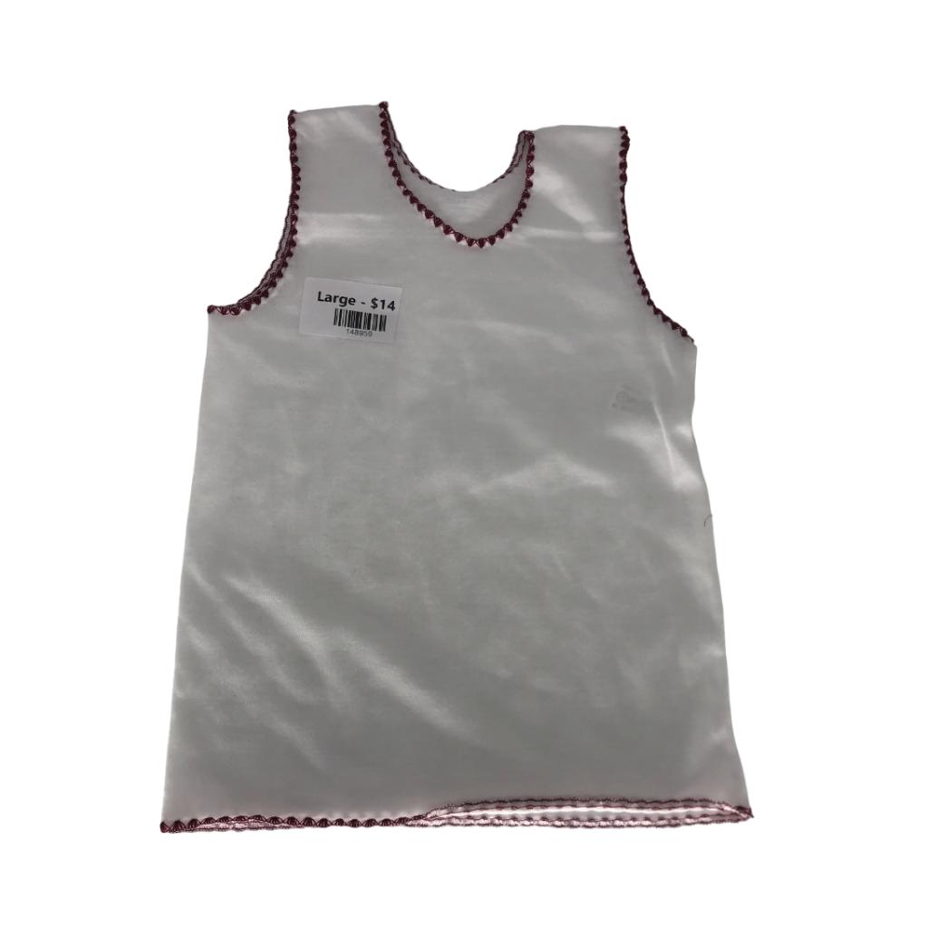 large white baby vest (assorted colors) (2)