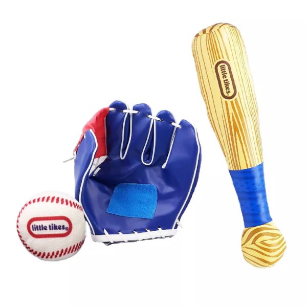 little tikes baseball starter set, childs beginners sports ball bat glove, boys girls ages 3 and up5