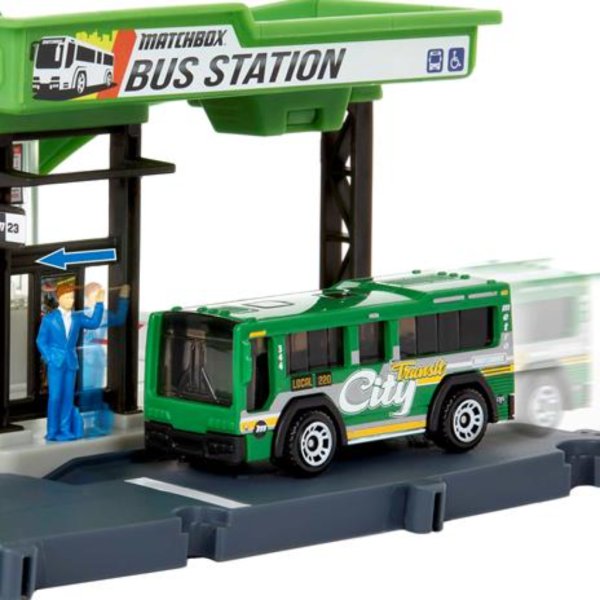 matchbox action drivers bus station4