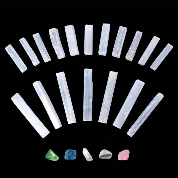 national geographic selenite and crystal set1