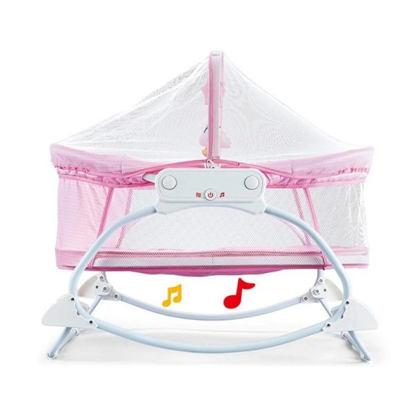 sleep peacefully musical bassinet pink (2)