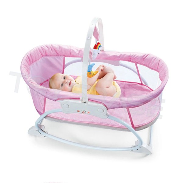 sleep peacefully musical bassinet pink (3)