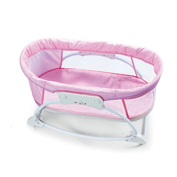 sleep peacefully musical bassinet pink (4)