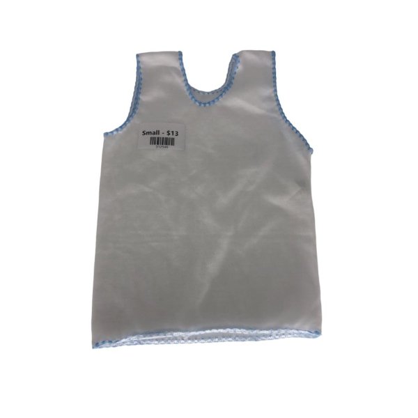 small white baby vest (assorted colors) (6)