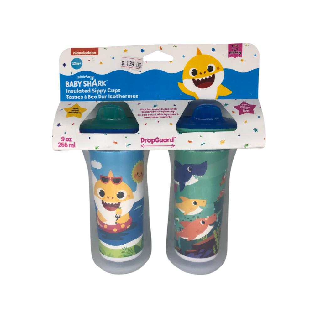 the first years pinkfong baby shark insulated sippy cup spill proof toddler cups