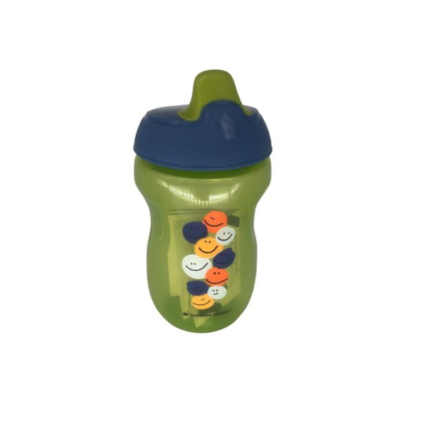 tommee tippee sippee cup, water bottle for toddlers, spill proof, bpa free, colorful and playful designs, 10oz, 9m+, pack of 3 (3)