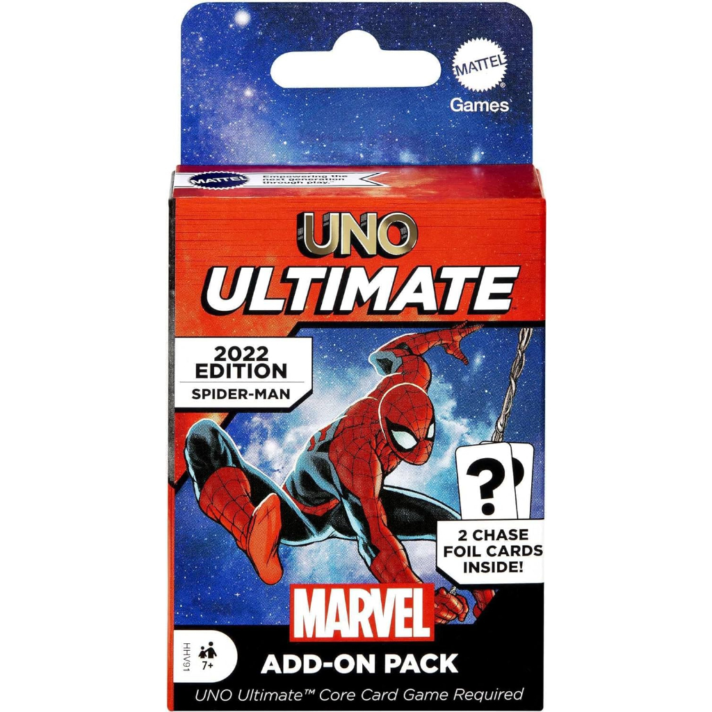 uno ultimate 2022 spider man edition add on pack5