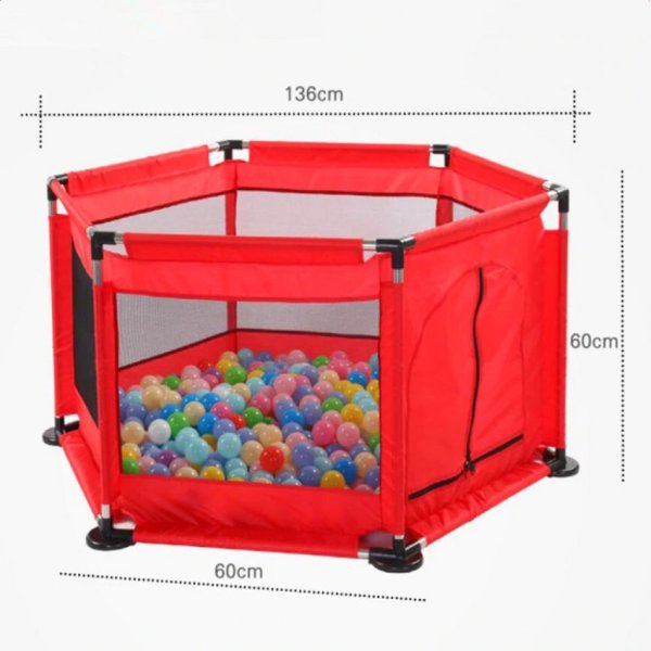 wonder baby baby play pen, red1