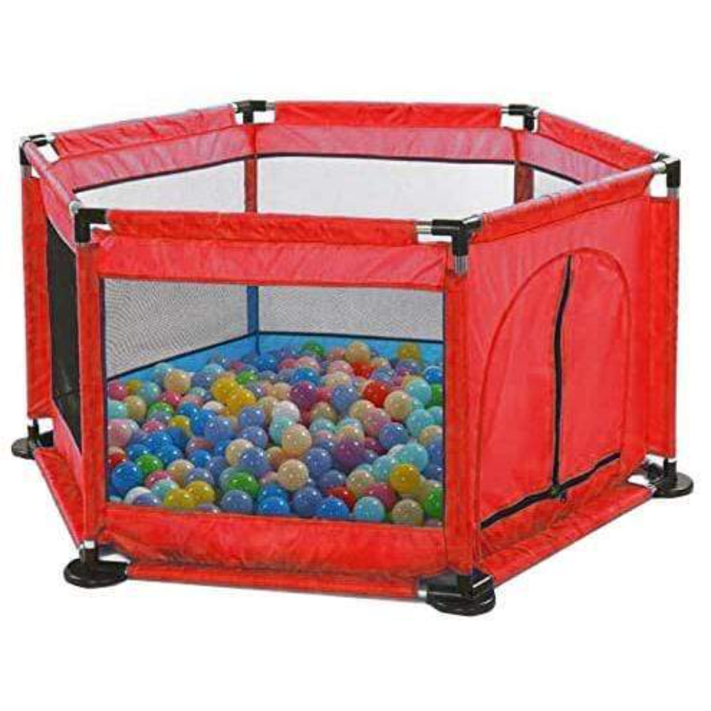 wonder baby baby play pen, red2