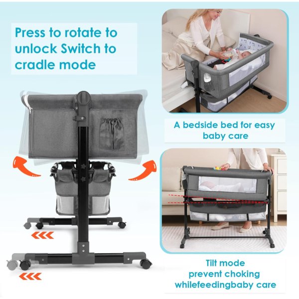 yadaqe baby bassinet, baby basinet2