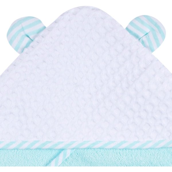 2 pack baby neutral little animals hooded towel and washcloth mitt set one size1