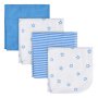 4-Pack Baby Boys Stars WashclothsOne Size (Dual)