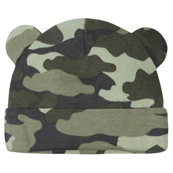 8 piece baby neutral bear caps & mittens setnewborn (polybag)8