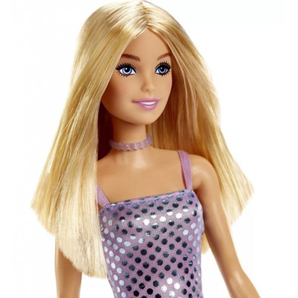 barbie purple glitz dress doll1