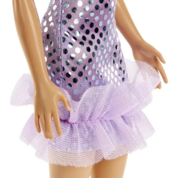 barbie purple glitz dress doll8