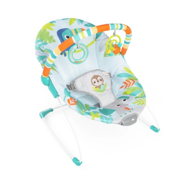 bright starts baby bouncer soothing vibrations infant seat rainforest vibes4