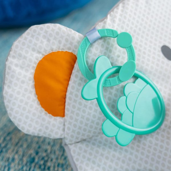 bright starts tummy time prop & play baby activity mat polar bear 35 x 29.5 in2