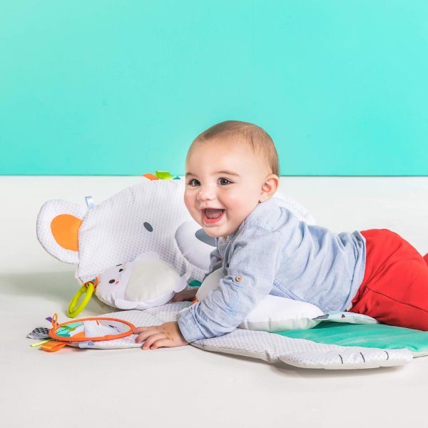 bright starts tummy time prop & play baby activity mat polar bear 35 x 29.5 in8