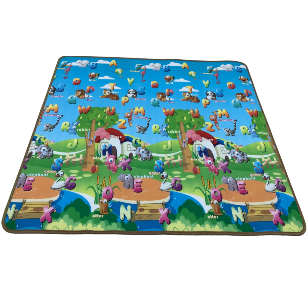 capri baby play mat alphabet and animals large