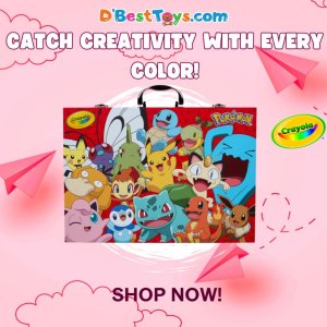 Crayola Pokémon Imagination Art Set (115pcs), Kids Art Kit